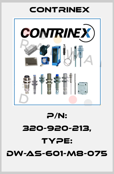 p/n: 320-920-213, Type: DW-AS-601-M8-075 Contrinex
