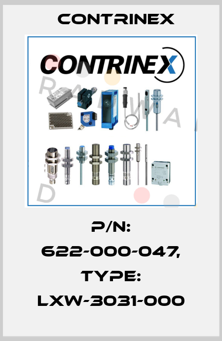 p/n: 622-000-047, Type: LXW-3031-000 Contrinex