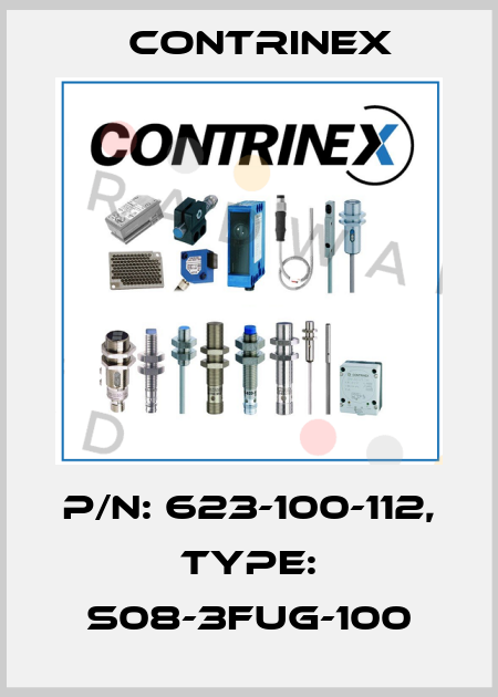 p/n: 623-100-112, Type: S08-3FUG-100 Contrinex