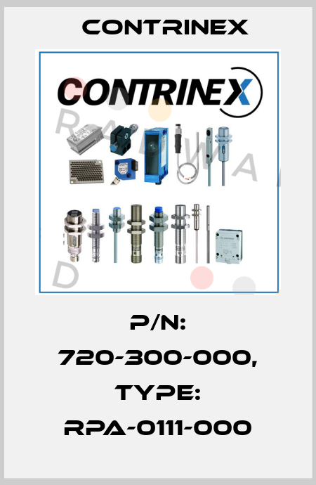 p/n: 720-300-000, Type: RPA-0111-000 Contrinex