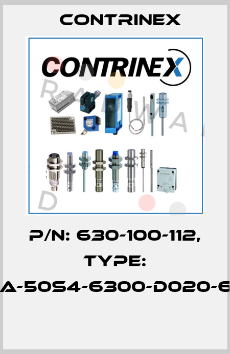 P/N: 630-100-112, Type: YCA-50S4-6300-D020-69K  Contrinex