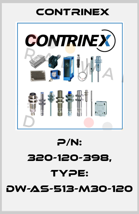 p/n: 320-120-398, Type: DW-AS-513-M30-120 Contrinex