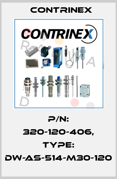 p/n: 320-120-406, Type: DW-AS-514-M30-120 Contrinex