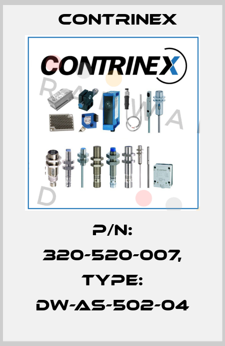 p/n: 320-520-007, Type: DW-AS-502-04 Contrinex