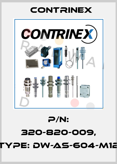 P/N: 320-820-009, Type: DW-AS-604-M12 Contrinex