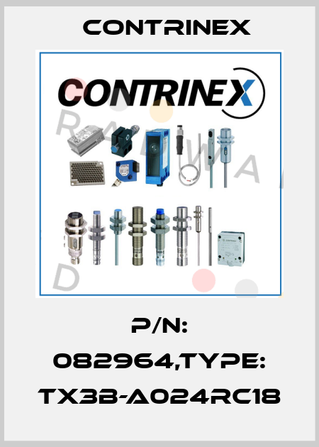 P/N: 082964,Type: TX3B-A024RC18 Contrinex