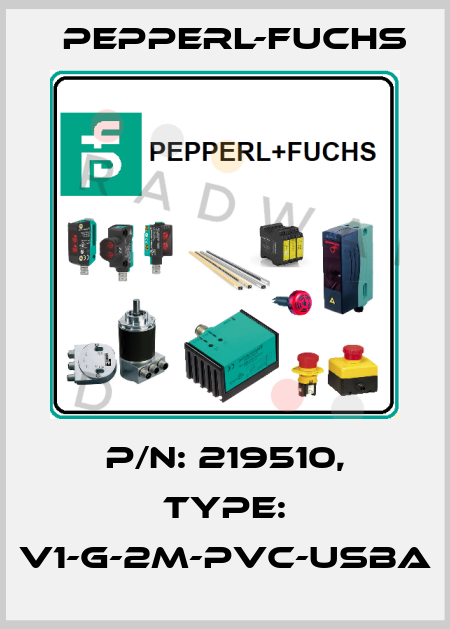 p/n: 219510, Type: V1-G-2M-PVC-USBA Pepperl-Fuchs