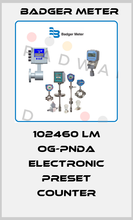 102460 LM OG-PNDA electronic preset counter Badger Meter