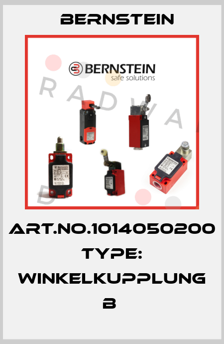 Art.No.1014050200 Type: WINKELKUPPLUNG               B  Bernstein