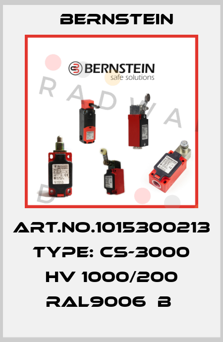 Art.No.1015300213 Type: CS-3000 HV 1000/200 RAL9006  B  Bernstein