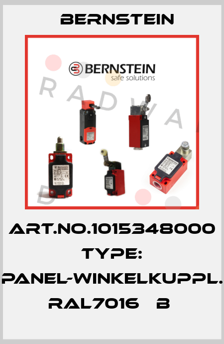 Art.No.1015348000 Type: PANEL-WINKELKUPPL. RAL7016   B  Bernstein