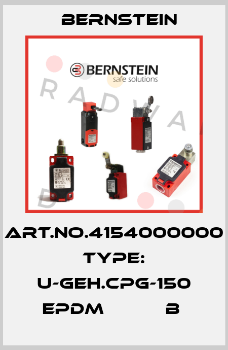 Art.No.4154000000 Type: U-GEH.CPG-150 EPDM           B  Bernstein