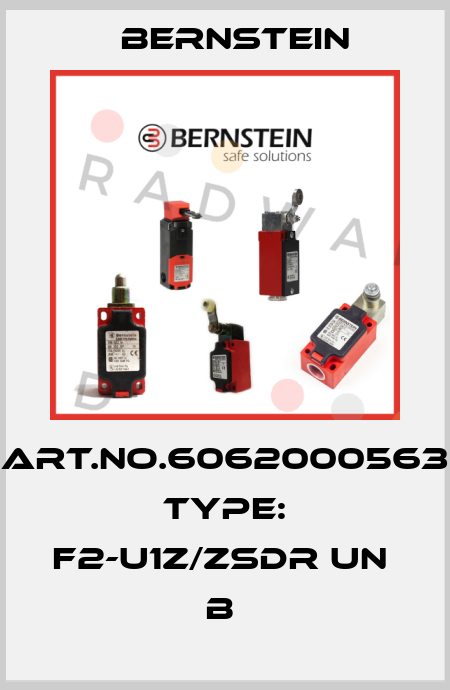 Art.No.6062000563 Type: F2-U1Z/ZSDR UN               B  Bernstein