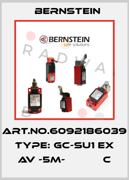 Art.No.6092186039 Type: GC-SU1 EX AV -5M-            C Bernstein