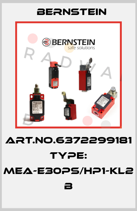 Art.No.6372299181 Type: MEA-E30PS/HP1-KL2            B Bernstein