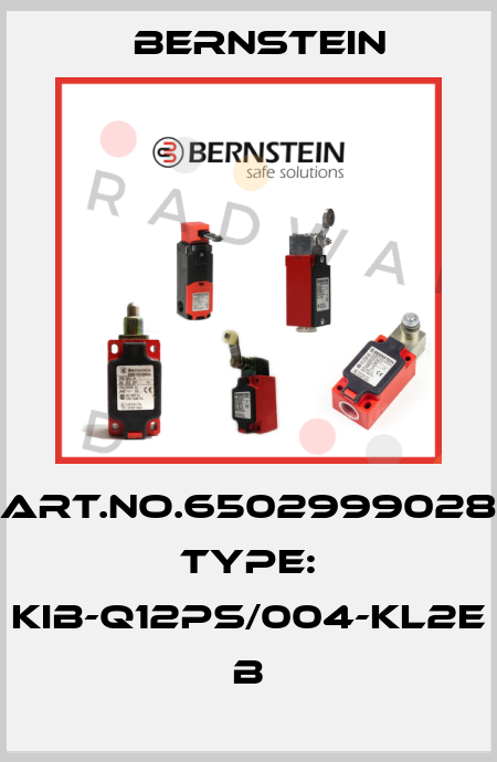 Art.No.6502999028 Type: KIB-Q12PS/004-KL2E           B Bernstein