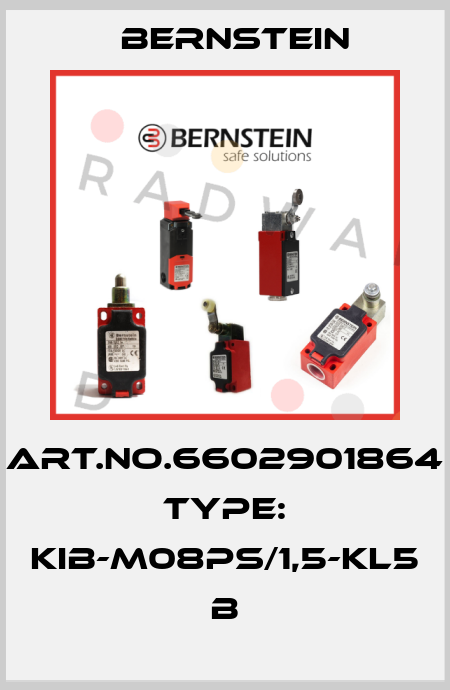 Art.No.6602901864 Type: KIB-M08PS/1,5-KL5            B Bernstein