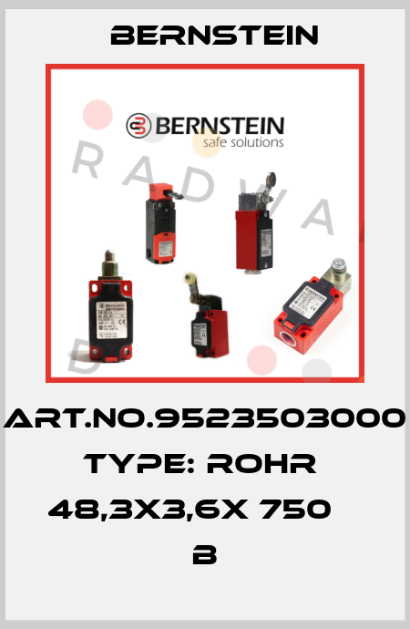 Art.No.9523503000 Type: ROHR  48,3X3,6X 750          B Bernstein