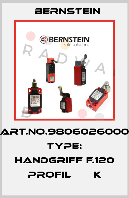 Art.No.9806026000 Type: HANDGRIFF F.120 PROFIL       K Bernstein