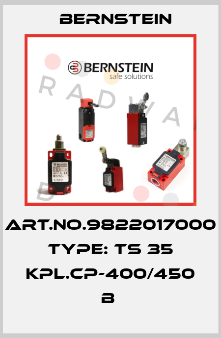 Art.No.9822017000 Type: TS 35 KPL.CP-400/450         B  Bernstein