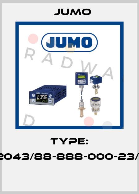 Type: 702043/88-888-000-23/210  Jumo