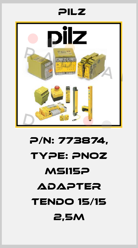 p/n: 773874, Type: PNOZ msi15p  Adapter Tendo 15/15 2,5m Pilz
