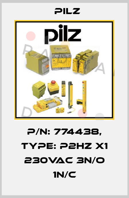 p/n: 774438, Type: P2HZ X1 230VAC 3n/o 1n/c Pilz