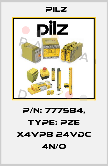 p/n: 777584, Type: PZE X4VP8 24VDC 4n/o Pilz