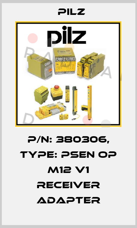 p/n: 380306, Type: PSEN op M12 V1 Receiver adapter Pilz