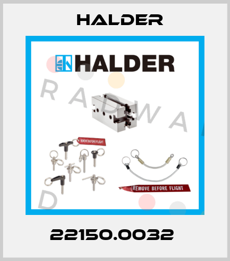 22150.0032  Halder