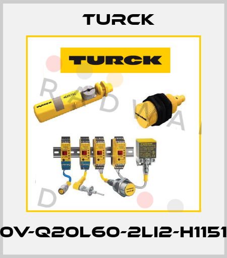 B1N360V-Q20L60-2Li2-H1151/S1216 Turck