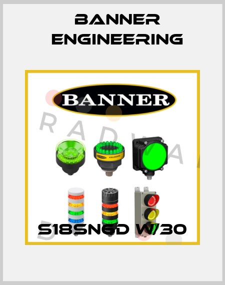 S18SN6D W/30 Banner Engineering