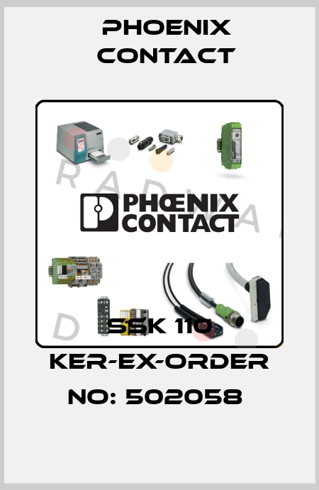 SSK 110 KER-EX-ORDER NO: 502058  Phoenix Contact