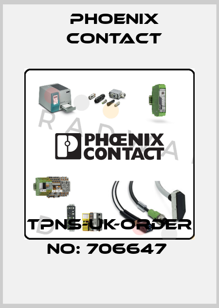 TPNS-UK-ORDER NO: 706647  Phoenix Contact