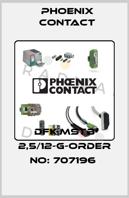 DFK-MSTB 2,5/12-G-ORDER NO: 707196  Phoenix Contact