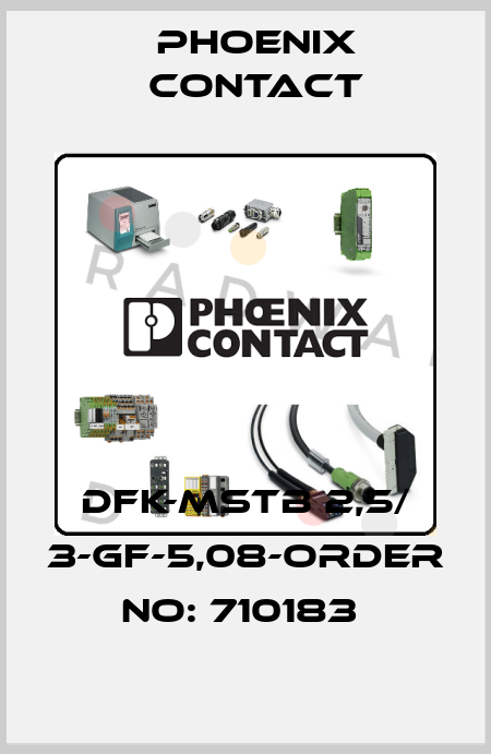 DFK-MSTB 2,5/ 3-GF-5,08-ORDER NO: 710183  Phoenix Contact