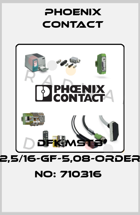 DFK-MSTB 2,5/16-GF-5,08-ORDER NO: 710316  Phoenix Contact