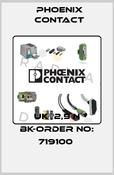 UK  2,5 N BK-ORDER NO: 719100  Phoenix Contact