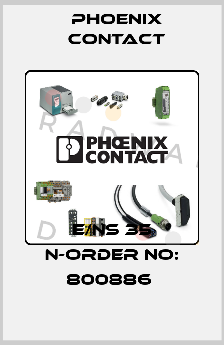 E/NS 35 N-ORDER NO: 800886  Phoenix Contact