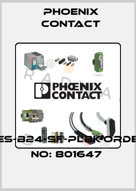 CES-B24-SF-PLBK-ORDER NO: 801647  Phoenix Contact