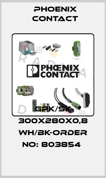 GPK/SK 300X280X0,8 WH/BK-ORDER NO: 803854  Phoenix Contact