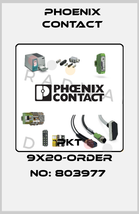 PKT 9X20-ORDER NO: 803977  Phoenix Contact