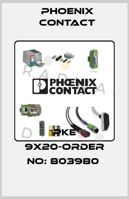 PKE 9X20-ORDER NO: 803980  Phoenix Contact