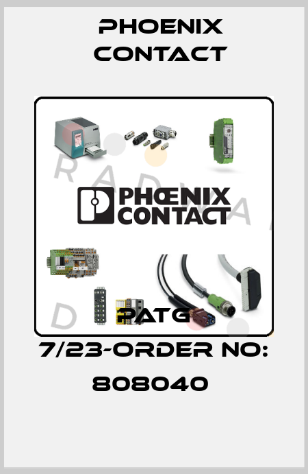 PATG 7/23-ORDER NO: 808040  Phoenix Contact