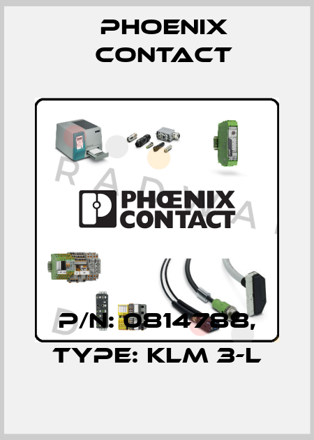 P/N: 0814788, Type: KLM 3-L Phoenix Contact