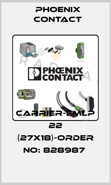 CARRIER-EMLP 22 (27X18)-ORDER NO: 828987  Phoenix Contact