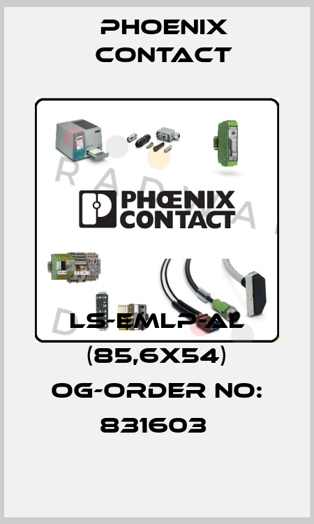 LS-EMLP-AL (85,6X54) OG-ORDER NO: 831603  Phoenix Contact