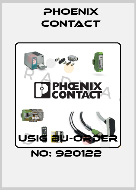 USIG BU-ORDER NO: 920122  Phoenix Contact