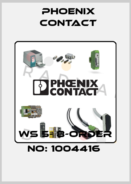 WS 5- 8-ORDER NO: 1004416  Phoenix Contact