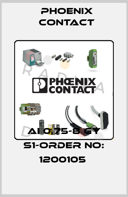 AI 0,75-8 GY S1-ORDER NO: 1200105  Phoenix Contact